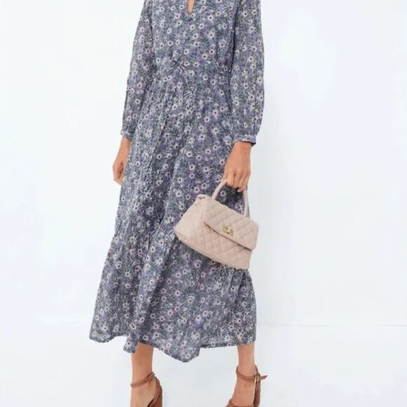 Emerson Fry Dresses & Skirts - EMERSON FRY INDIA COLLECTION FRANCES DRESS Midnight wildflower organic print